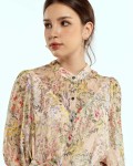 SIXDO Voile Flared Dress for Women